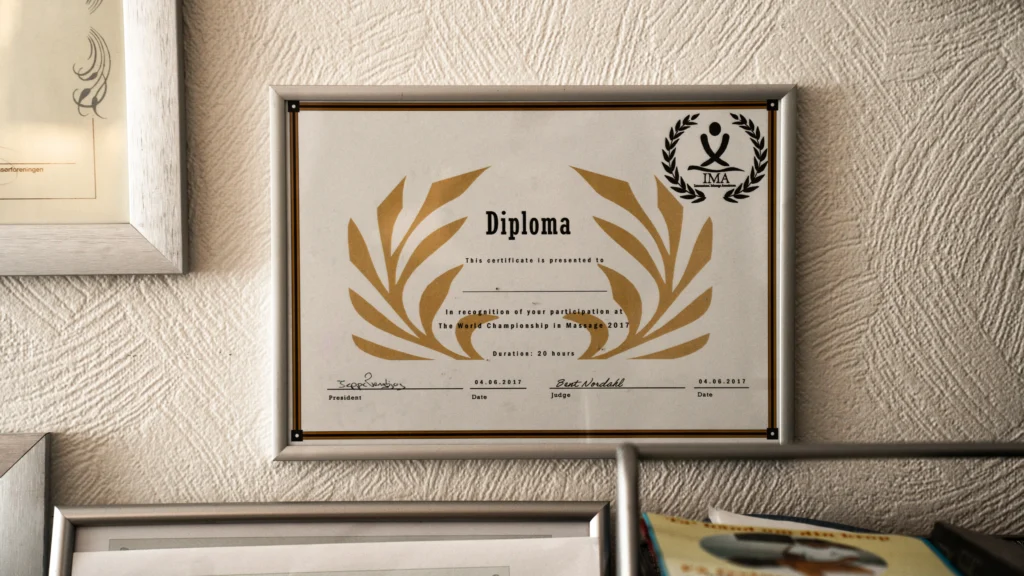 Forside medaljer og certifikater 16