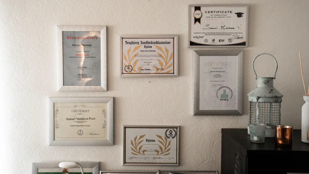 Forside medaljer og certifikater 22